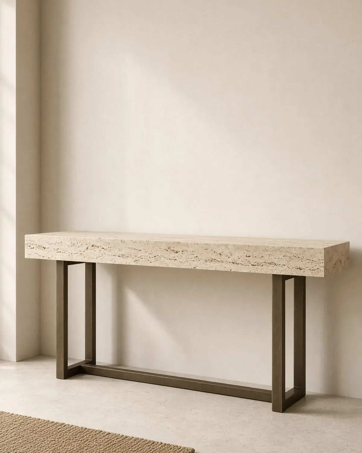 Travertine Console — Tables LUQNARO